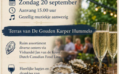OESTERS EN BUBBELS ZONDAG 20 SEPTEMBER